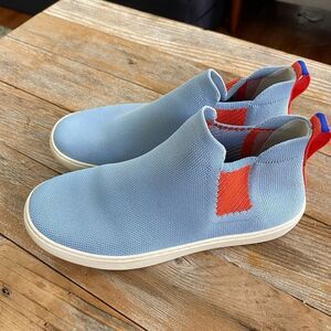 Rothy's Blue Ankle Booties with Streamlined Design